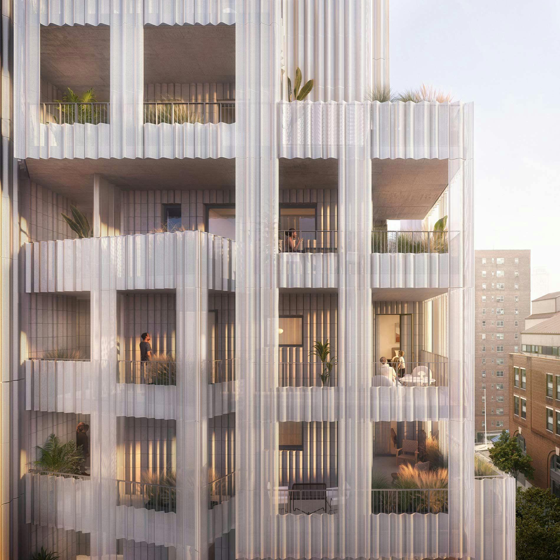 Publication Image for '9 Chapel' Tower by SO-IL Will Shimmer in Downtown Brooklyn