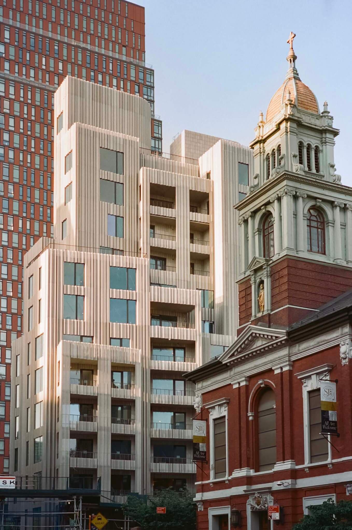 Publication Image for SO – IL clads Nine Chapel, a residence in Downtown Brooklyn, in perforated aluminum screens